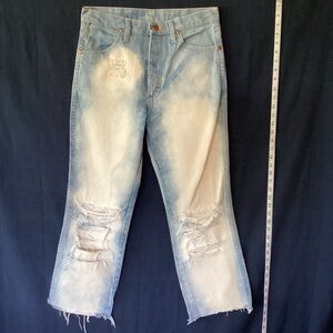 Wrangler cowboy cut slim fit cropped jeans men’s size 30 x 26